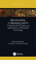 Cover: Behavioral Cybersecurity - CRC Press