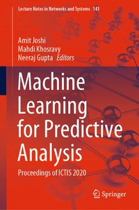 Enlarge image Cover: Machine Learning for Predictive Analysis - Springer