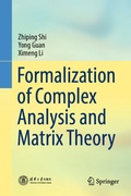 Cover: Formalization of Complex Analysis and Matrix Theory - Springer