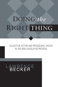 Cover: Doing the Right Thing - Ohio State University Press