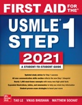 Cover: First Aid for the USMLE Step 1 2021, Thirty first edition - McGraw-Hill Education