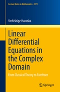 Cover: Linear Differential Equations in the Complex Domain - Springer