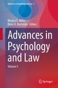 Cover: Advances in Psychology and Law - Springer