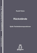Cover: R&uuml;ckst&auml;nde - Brill Deutschland