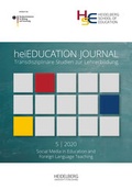 Cover: heiEDUCATION JOURNAL / Social media in education and foreign language teaching - Heidelberg University Publishing