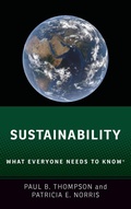 Cover: Sustainability - Oxford University Press Inc
