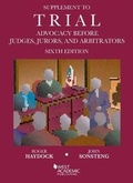 Cover: Supplement to Trial Advocacy Before Judges, Jurors, and Arbitrators - West Academic Press