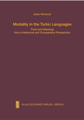 Cover: Modality in the Turkic Languages - De Gruyter