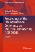 Cover: Proceedings of the 6th International Conference on Industrial Engineering (ICIE 2020) - Springer