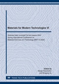 Cover: Materials for Modern Technologies VI - Trans Tech Publications Ltd