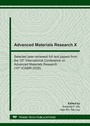 Cover: Advanced Materials Research X - Trans Tech Publications Ltd