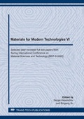 Cover: Materials for Modern Technologies VI - Trans Tech Publications Ltd