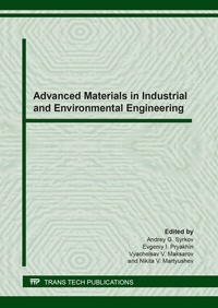 Abbildung von: Advanced Materials in Industrial and Environmental Engineering - Trans Tech Publications Ltd