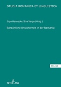 Cover: Sprachliche Unsicherheit in der Romania - Peter Lang Verlag