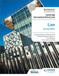 Cover: Cambridge International AS and A Level Law Second Edition - Hodder Education