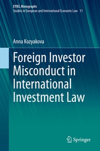 Abbildung von: Foreign Investor Misconduct in International Investment Law - Springer