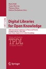 Cover: Digital Libraries for Open Knowledge - Springer