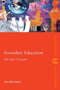 Cover: Secondary Education: The Key Concepts - Routledge