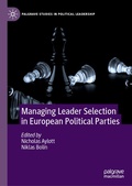Cover: Managing Leader Selection in European Political Parties - Palgrave Macmillan