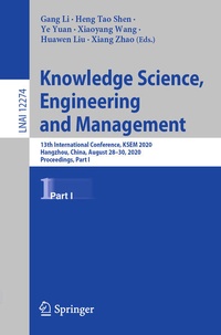 Enlarge image Cover: Knowledge Science, Engineering and Management - Springer
