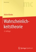 Cover: Wahrscheinlichkeitstheorie - Springer Spektrum