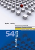 Cover: Magnetotransport in 3D Topological Insulator Nanowires - Universit&auml;tsverlag Regensburg