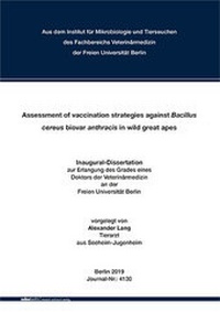Abbildung von: Assessment of vaccination strategies against Bacillus cereus biovar anthracis in wild great apes - Mensch & Buch