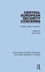 Cover: Central European Security Concerns - Routledge