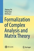 Cover: Formalization of Complex Analysis and Matrix Theory - Springer