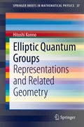 Cover: Elliptic Quantum Groups - Springer