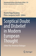 Cover: Sceptical Doubt and Disbelief in Modern European Thought - Springer
