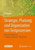 Cover: Strategie, Planung und Organisation von Testprozessen - Springer Vieweg
