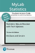 Cover: Mylab Statistics with Pearson Etext -- Access Card -- For Statistics, Updated Edition (24 Months) - Pearson