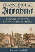 Cover: Translingual Inheritance - University of Pittsburgh Press