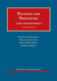 Enlarge image Cover: Pleading and Procedure - Foundation Press
