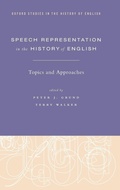 Cover: Speech Representation in the History of English - Oxford University Press Inc