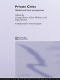Cover: Private Cities - Routledge