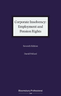 Abbildung von: Corporate Insolvency: Employment and Pension Rights - Bloomsbury Professional