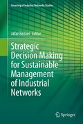 Cover: Strategic Decision Making for Sustainable Management of Industrial Networks - Springer