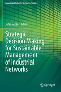 Cover: Strategic Decision Making for Sustainable Management of Industrial Networks - Springer