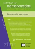 Cover: Menschenrechte queer gelesen. Sexuelle Orientierung und Geschlecht/sidentit&auml;t in nationalen und globalen Menschenrechtsdiskursen - Wochenschau Verlag