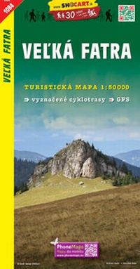 Abbildung von: Velká Fatra / Große Fatra (Wander - Radkarte 1:50.000) - SHOCart