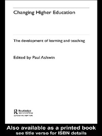 Enlarge image Cover: Changing Higher Education - Routledge