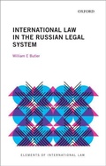 Cover: International Law in the Russian Legal System - Oxford University Press