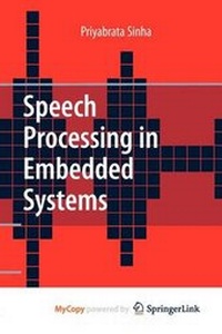 Enlarge image Cover: Speech Processing in Embedded Systems - Springer