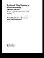 Cover: Political Disaffection in Contemporary Democracies - Routledge