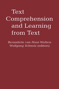 Cover: Text Comprehension And Learning - CRC Press