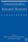 Cover: Communication Research Measures - Routledge