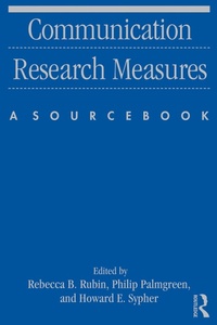 Enlarge image Cover: Communication Research Measures - Routledge