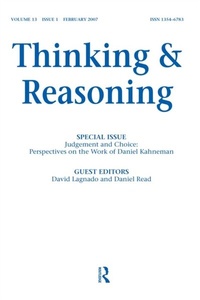 Abbildung von: Judgement and Choice: Perspectives on the Work of Daniel Kahneman - Taylor & Francis